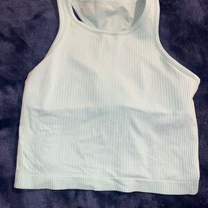 Mint Green Ribbed Tank Top